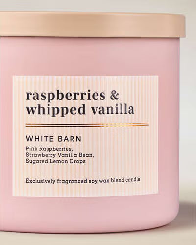 Raspberries & Whipped Vanilla - Vela 3 Mechas