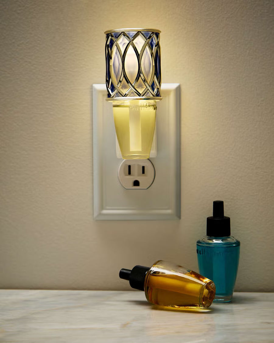 Blue Geometric Nightlight - Difusor Eléctrico Wallflower