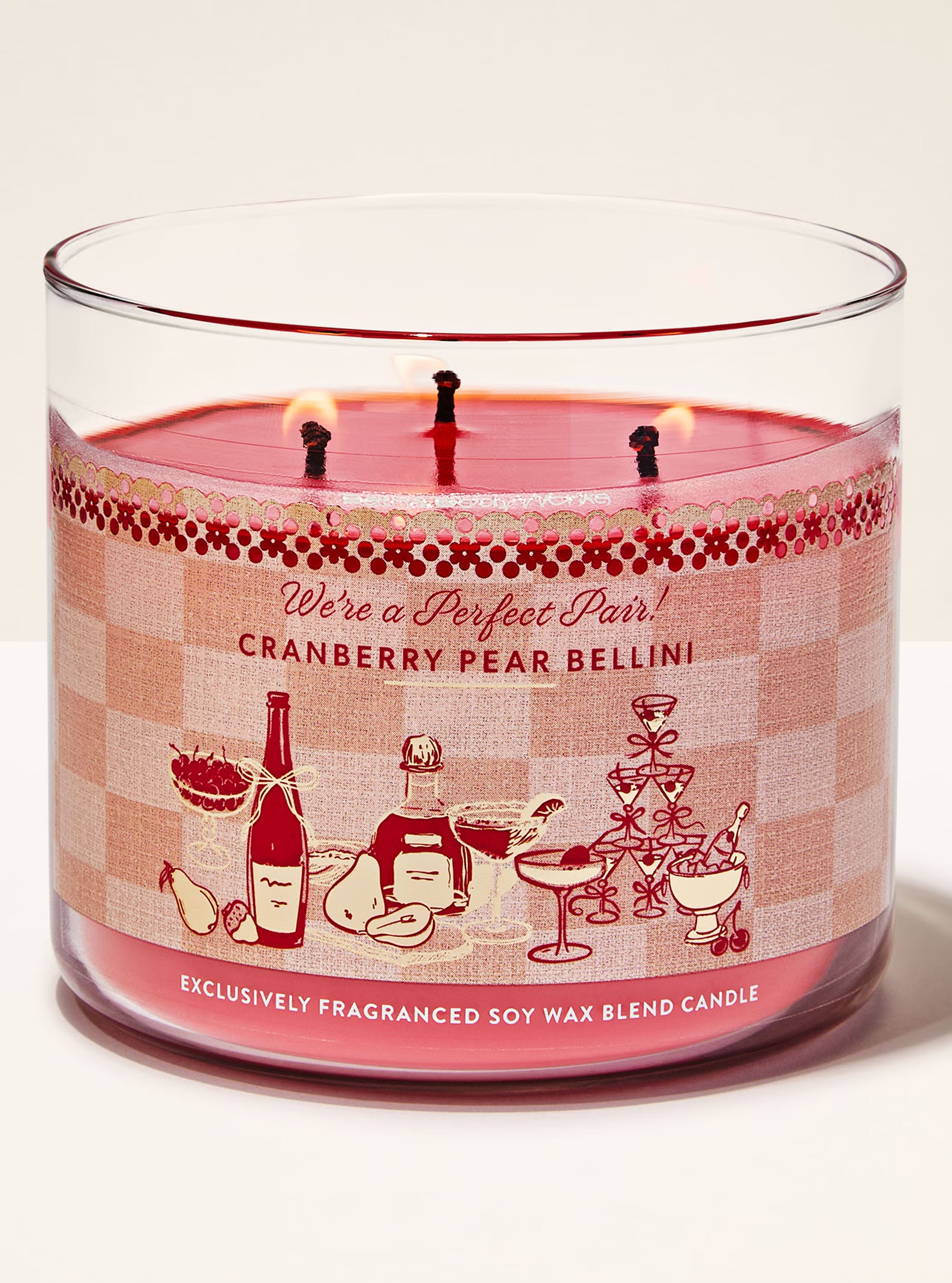 Cranberry Pear Bellini - Vela 3 Mechas