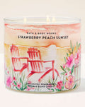 Strawberry Peach Sunset - Vela 3 Mechas