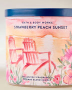 Strawberry Peach Sunset - Vela 3 Mechas