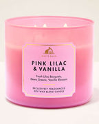 Pink Lilac & Vanilla - Vela 3 Mechas