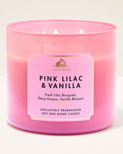 Pink Lilac & Vanilla - Vela 3 Mechas