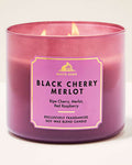 Black Cherry Merlot - Vela 3 Mechas