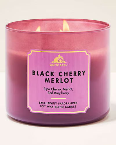 Black Cherry Merlot - Vela 3 Mechas