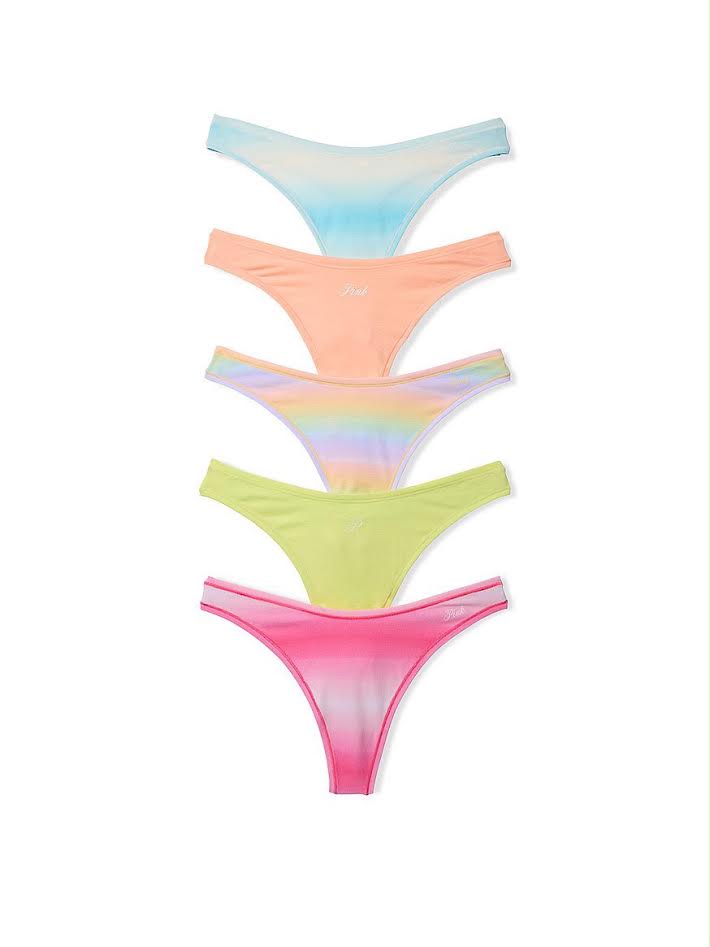 PINK Tanga Paquete de 5