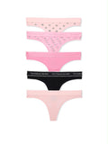 Victoria's Secret Tanga Logo Paquete de 5