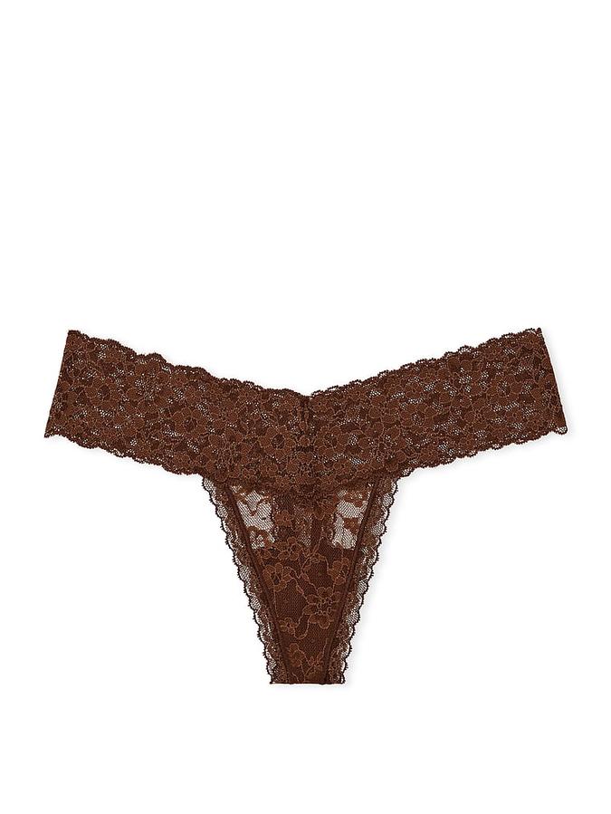 Victoria's Secret Tanga de Encaje Floral