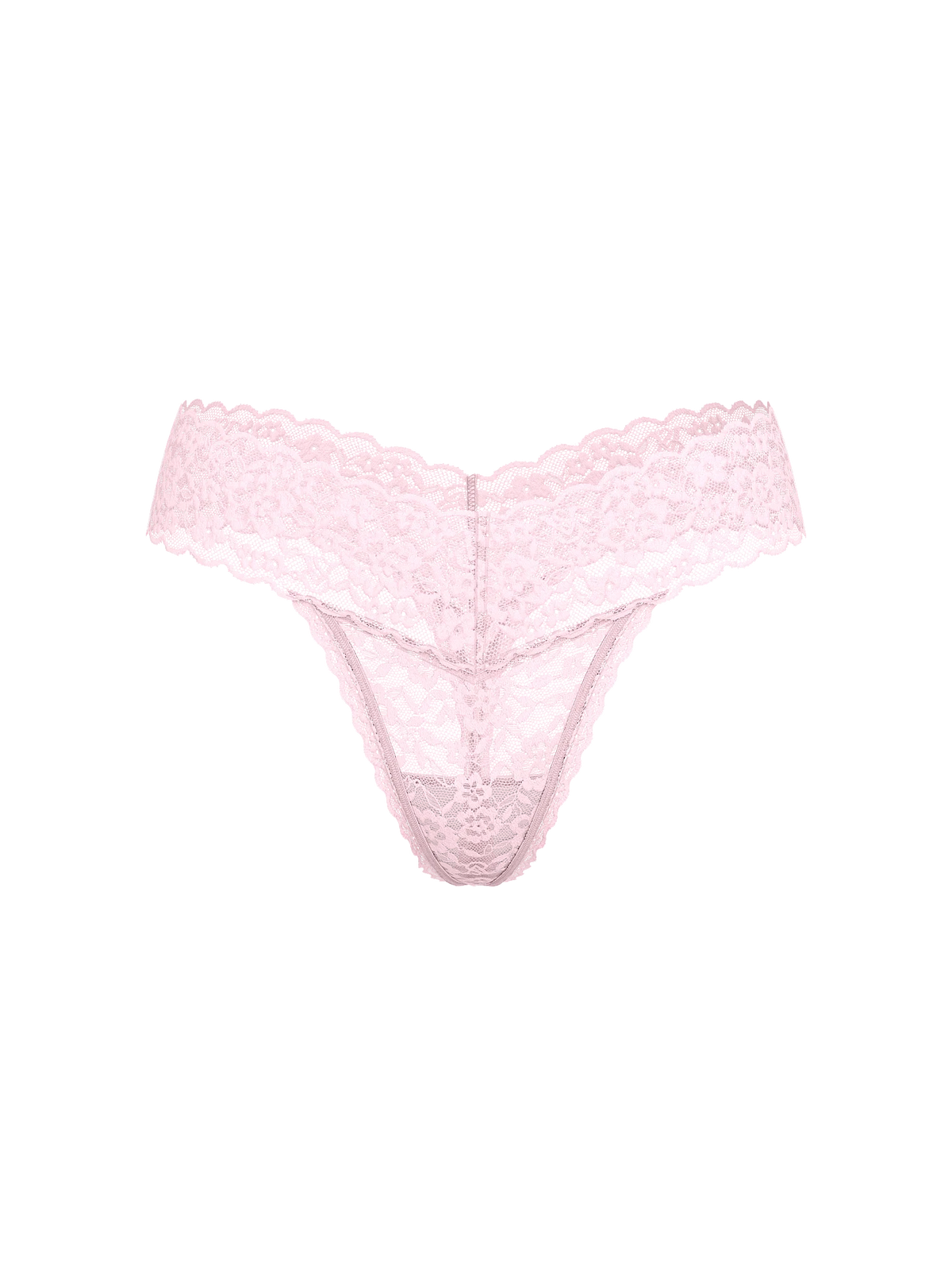 Victoria's Secret - Tanga de Encaje Floral Rosa