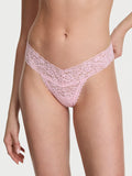Victoria's Secret - Tanga de Encaje Floral Rosa