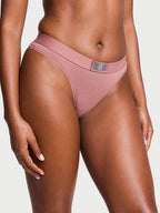 Victoria's Secret - Tanga con Logo Brillante