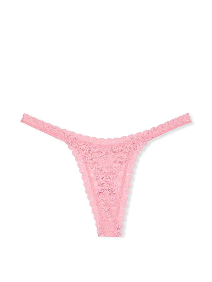 Victoria's Secret Tanga de Encaje con Margaritas