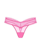 Victoria's Secret Tanga de Malla con Volantes