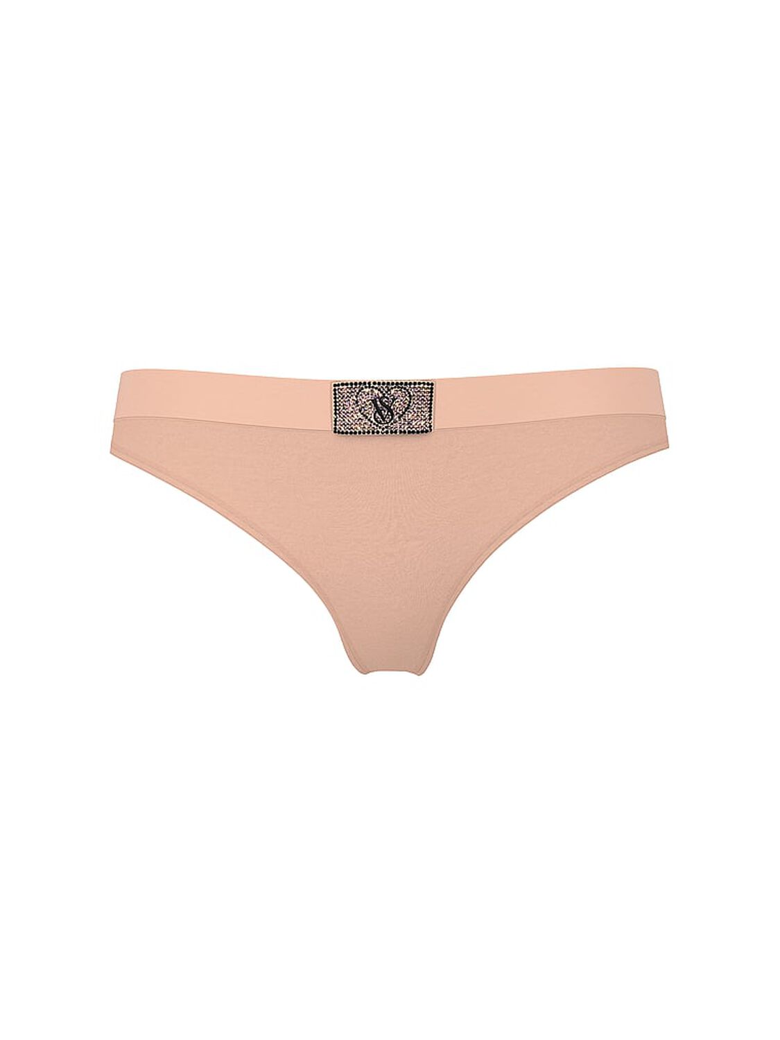 Victoria's Secret - Tanga con Logo de Corazón Brillante