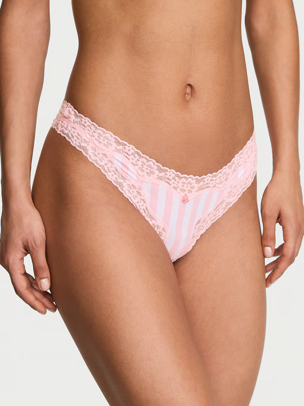 Victoria's Secret - Tanga de Encaje en Cintura