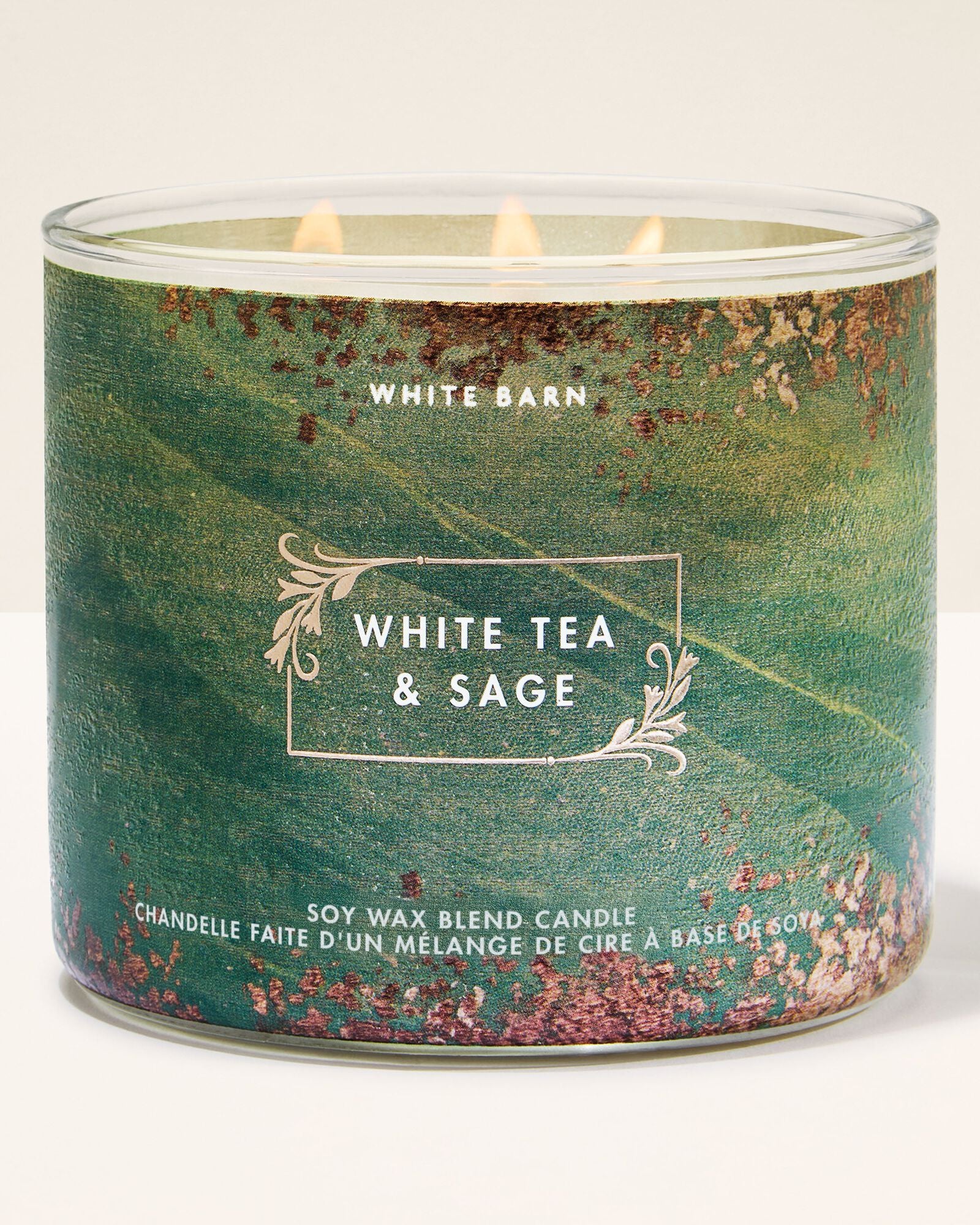White Tea & Sage - Vela 3 Mechas