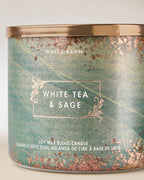 White Tea & Sage - Vela 3 Mechas