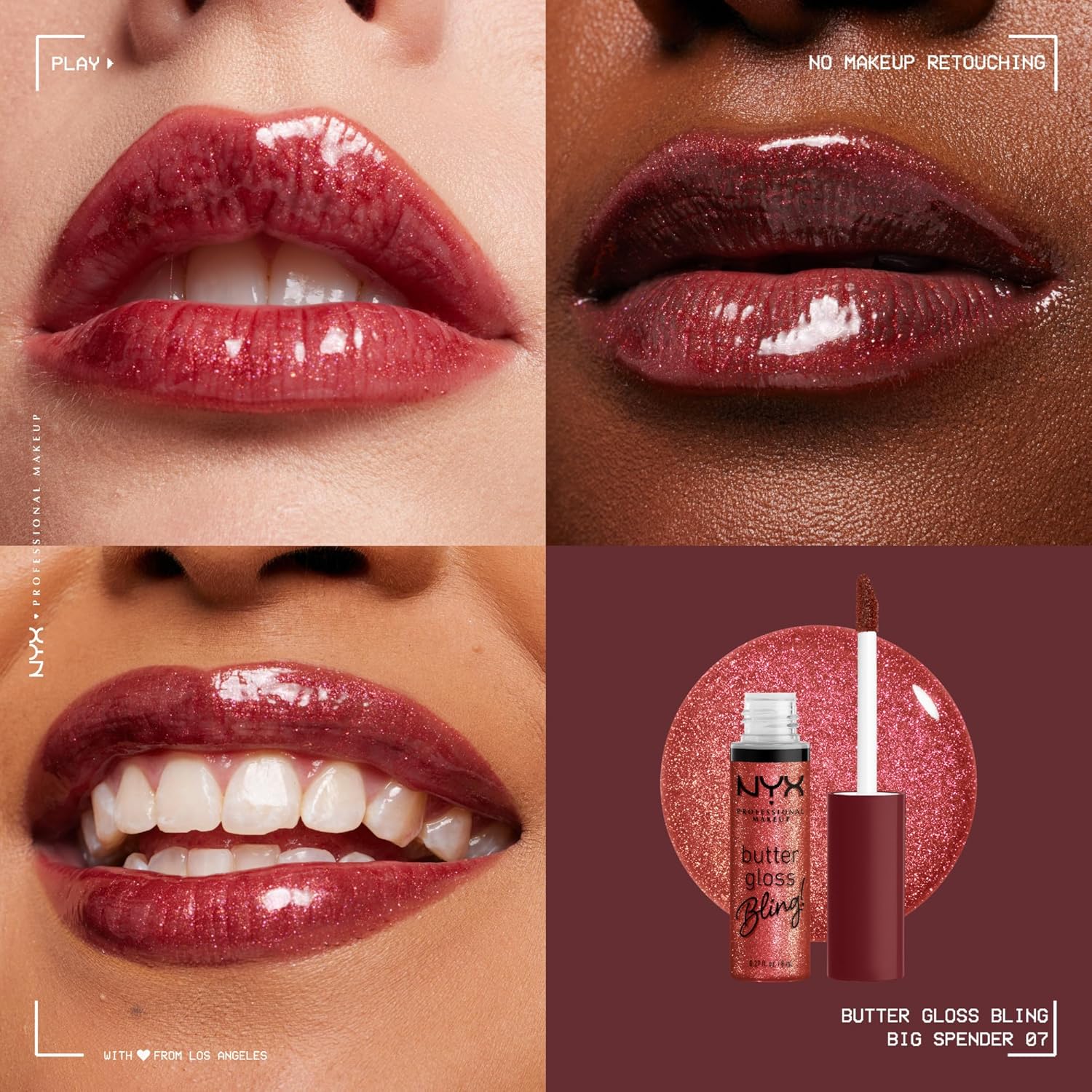 NYX Professional Butter Gloss Con Brillo Color Big Spender