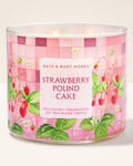 Strawberry Pound Cake - Vela 3 Mechas