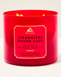 Strawberry Pound Cake - Vela 3 Mechas