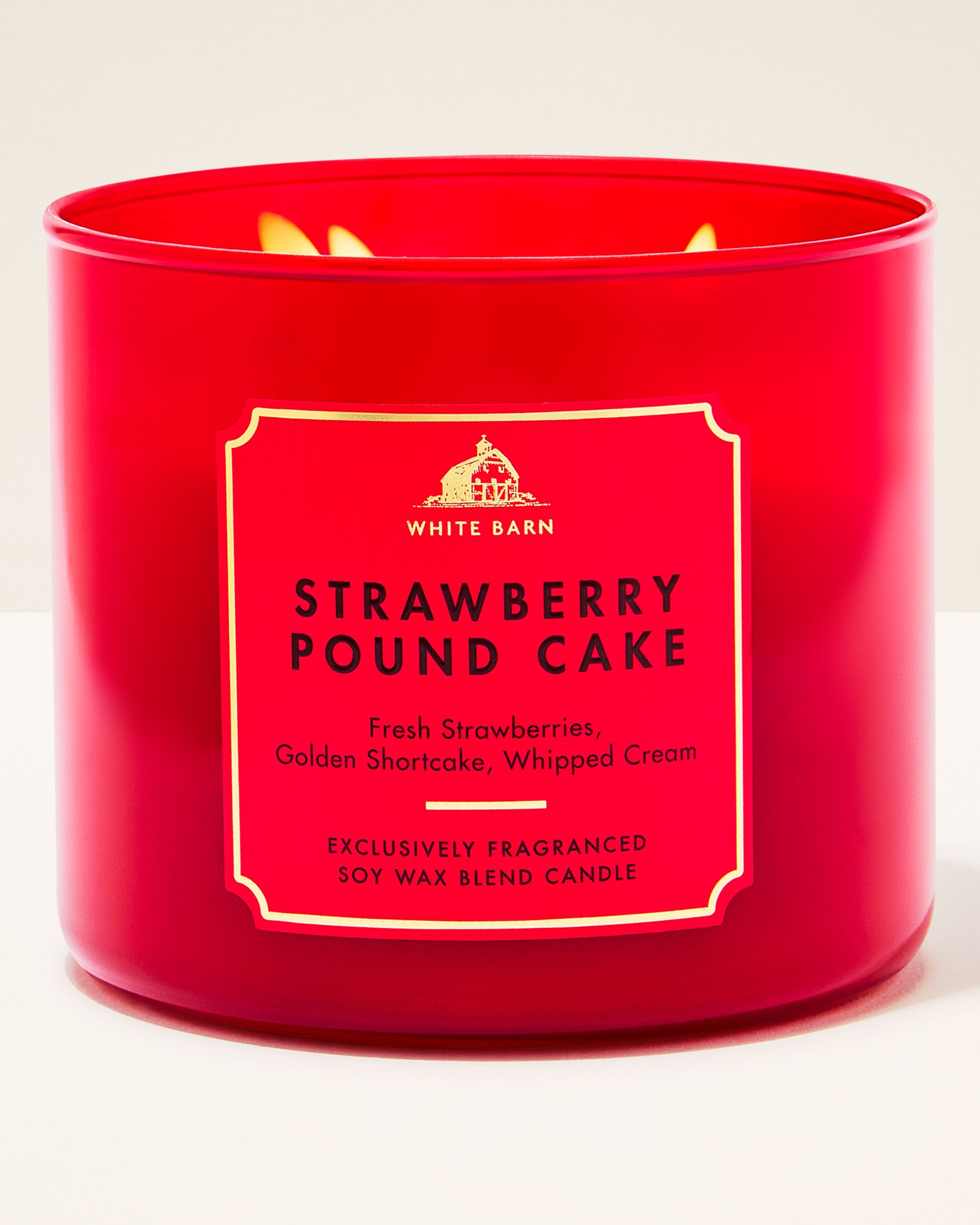 Strawberry Pound Cake - Vela 3 Mechas